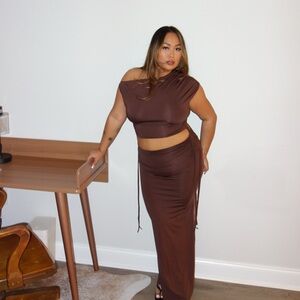 Brown 2 pc set SZ large